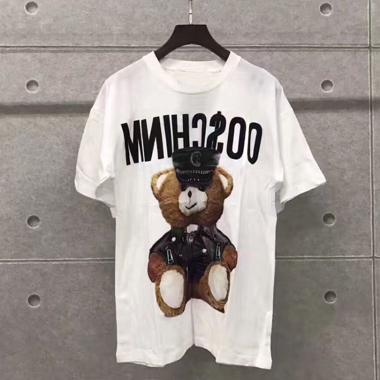 Moschino T-shirt Teddy Bear Printed Round Neck T-shirt