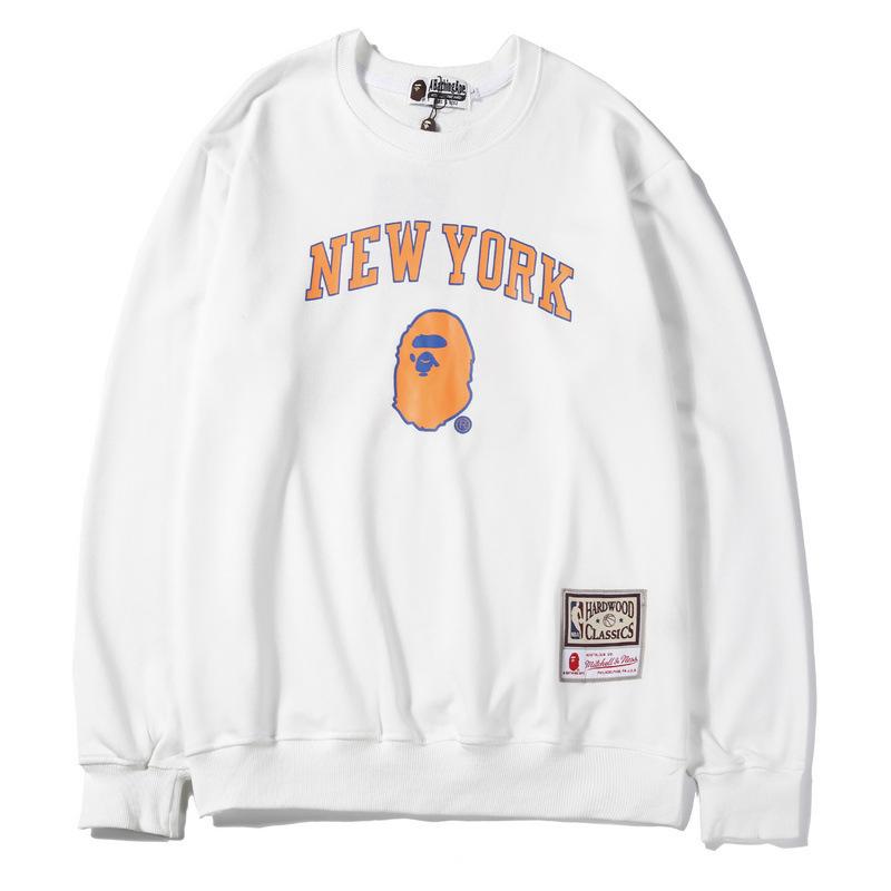 Bathing Ape Sweatshirts Autumn and Winter Fashion Brand round Neck Pullover Team Crew Neck Pullover Sweatshirt Bottoming Shirt