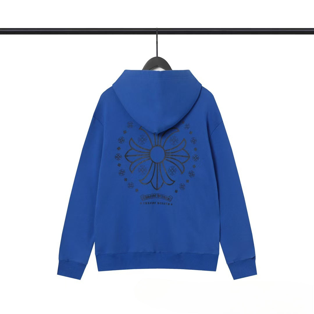 Chrome Heart Hoodie Chrome Heart Sanskrit embroidered hooded sweater sweater