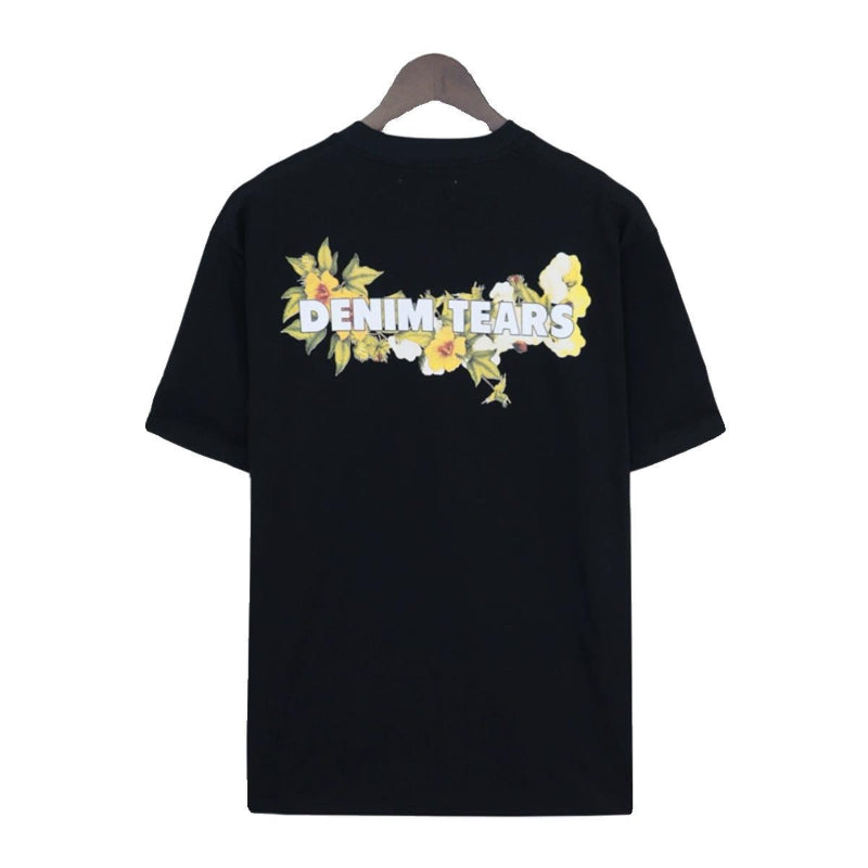 Denim Tears T-shirts Kapok Vintage Portrait Short Sleeve T-shirt