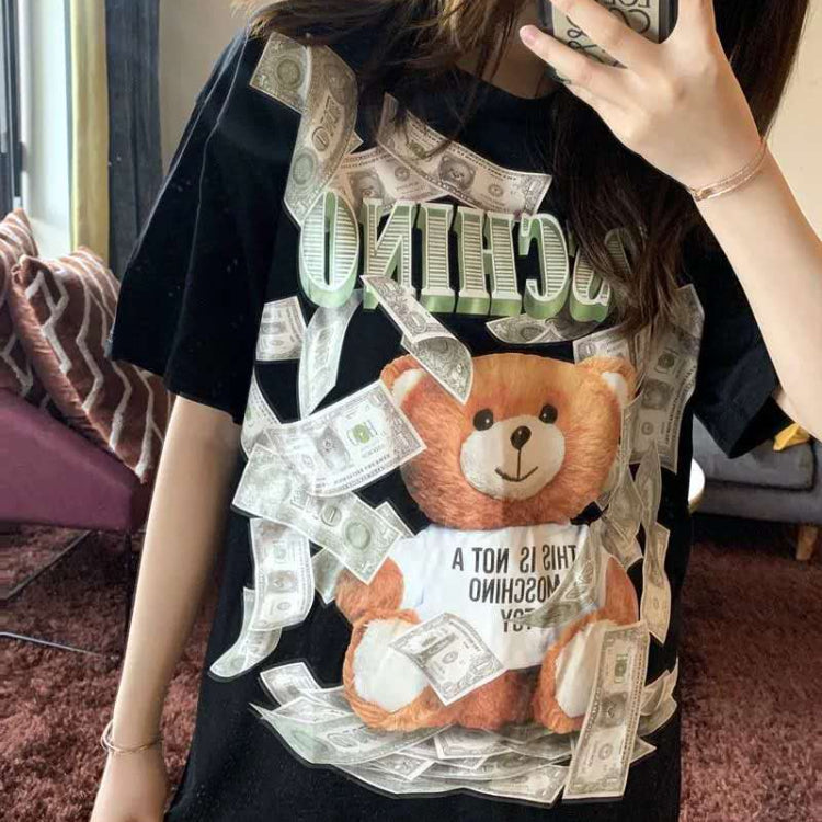 Moschino T-shirt Printed T-shirt Women Loose Comfort And Casual