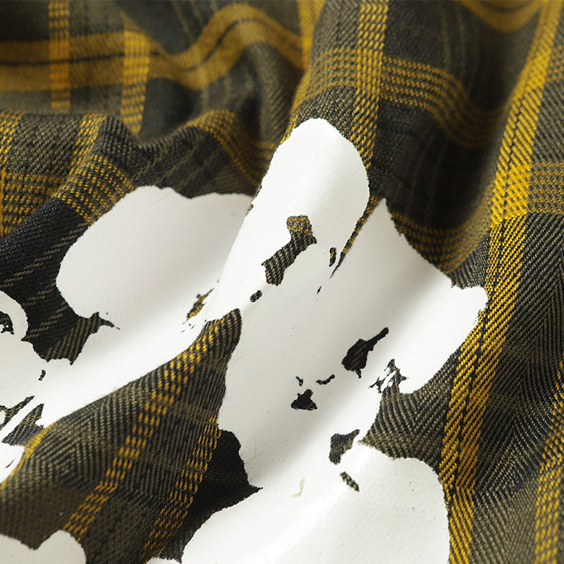 Denim Tears Long-Sleeved Shirt & Suit Pants 2 Piece Set Kapok Plaid