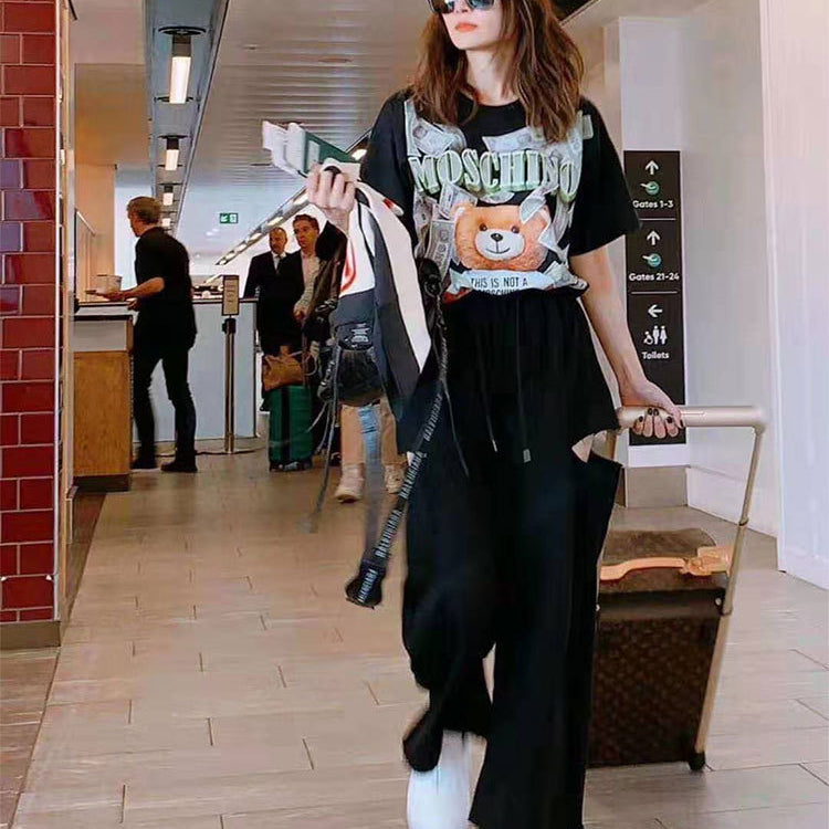 Moschino T-shirt Printed T-shirt Women Loose Comfort And Casual