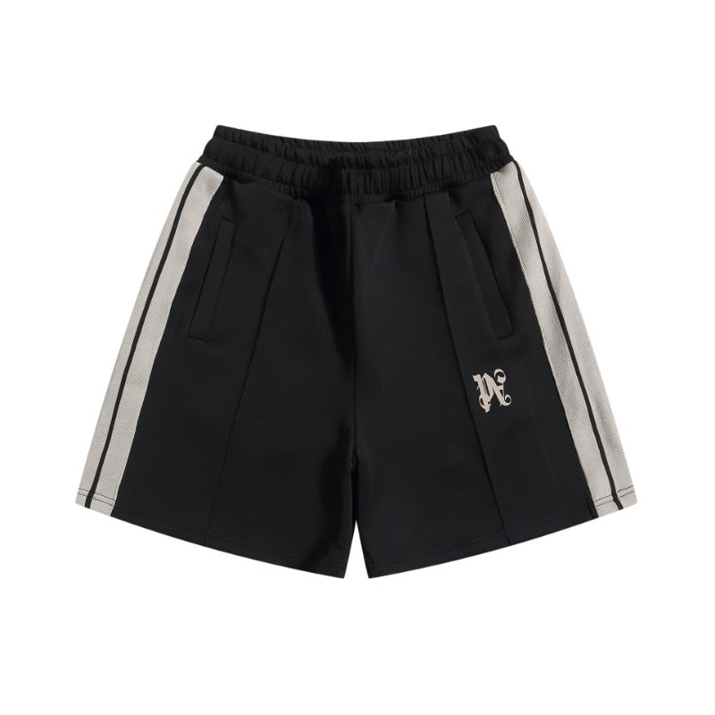 Palm Angels Shorts 24S Cross-border European and American trendy brand palm letter striped color matching casual shorts