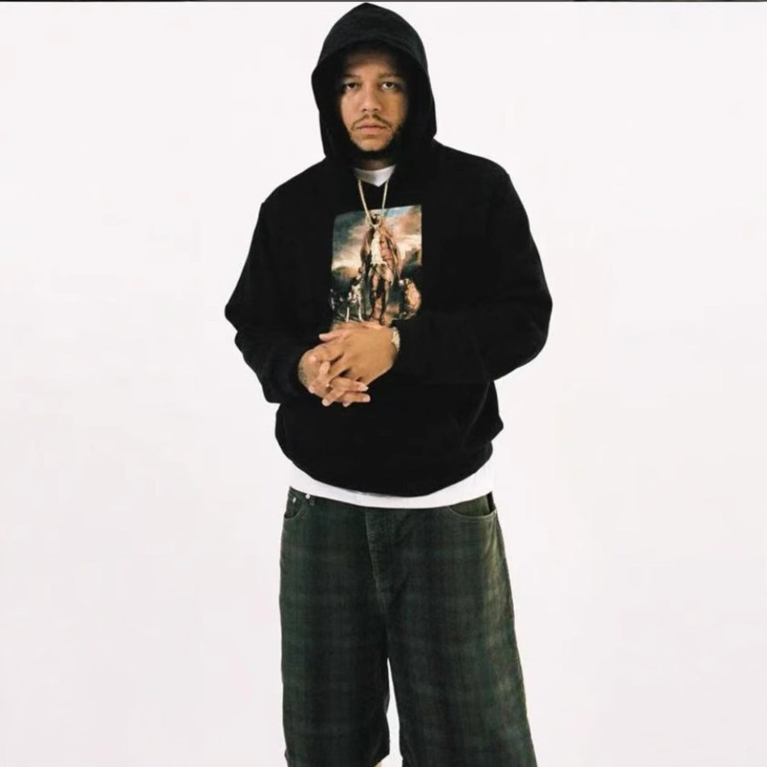 Denim Tears Hoodie oil painting alphabet print hoodie sweater