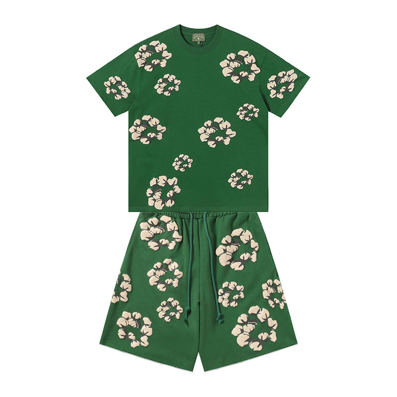 Denim Tears T-shirt & Shorts 2 Piece Set