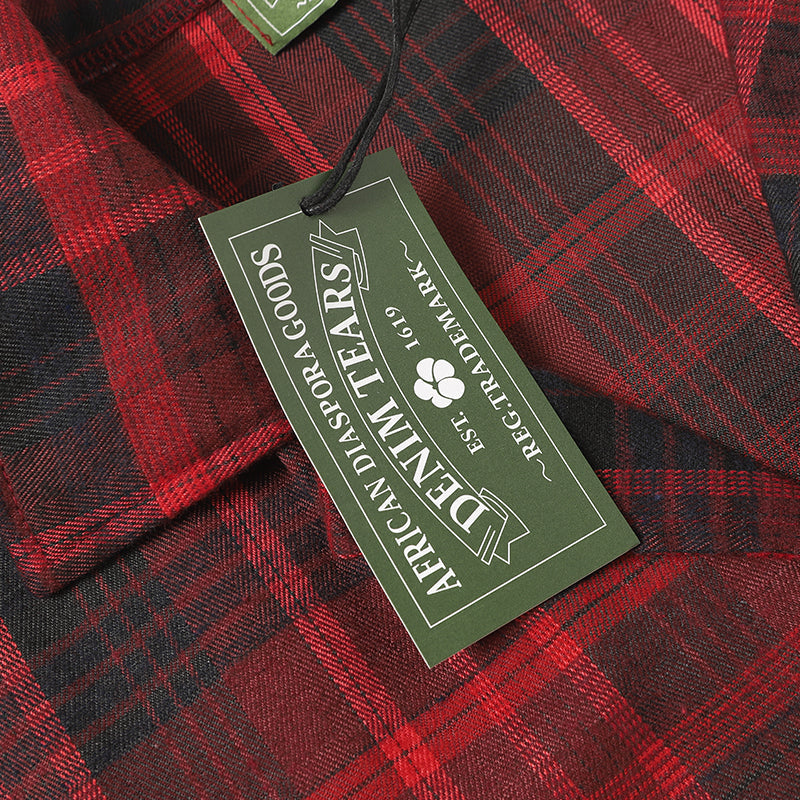 Denim Tears Shirt Kapok Plaid Short Sleeve Shirt