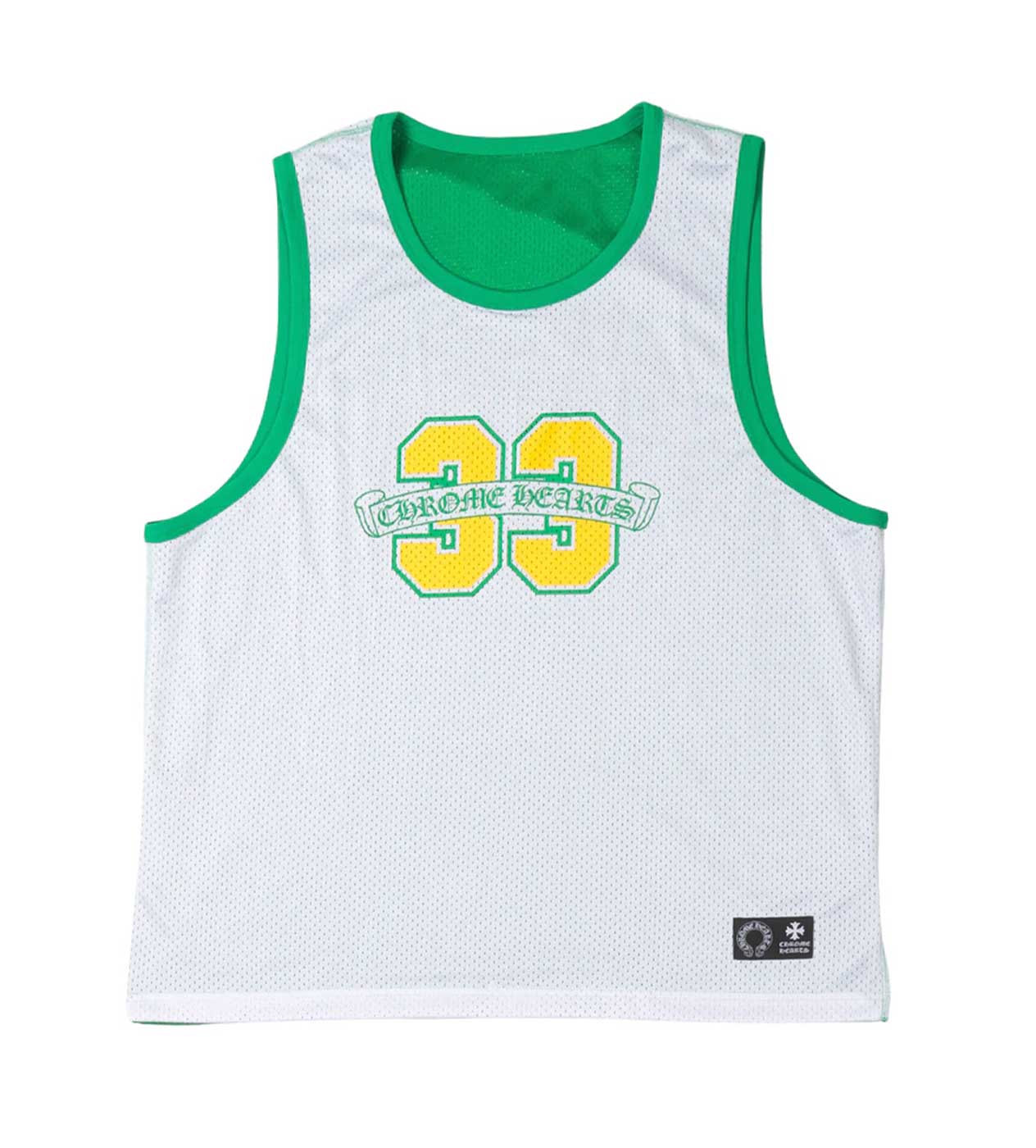 Chrome Hearts Green Reversible Mesh Basketball Jersey