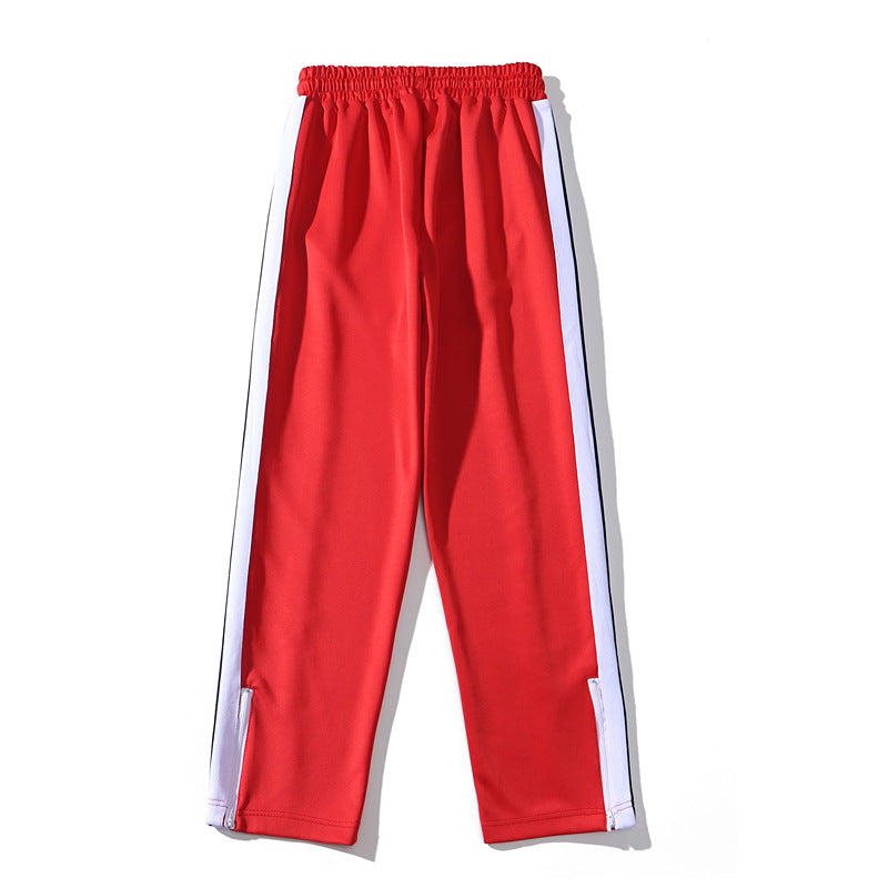 Palm Angle Pants Palm Angels Striped Trousers Men's and Women's Loose Casual Sports Pants