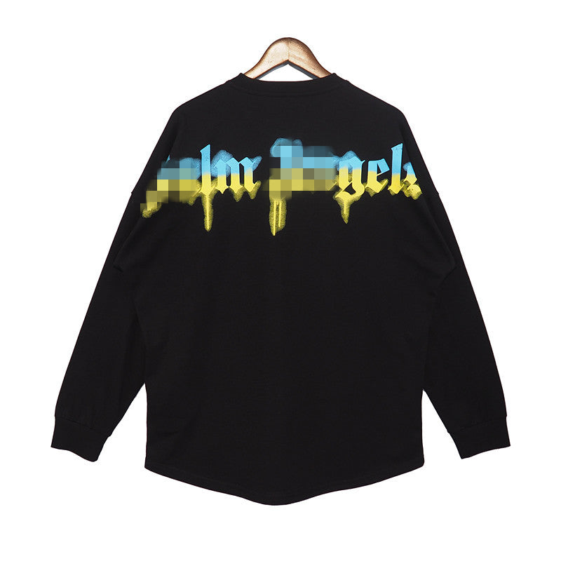Palm Angle Sweatshirt Palm Angels Graffiti Letter Long Sleeve T-shirt Men and Women High Street Couple