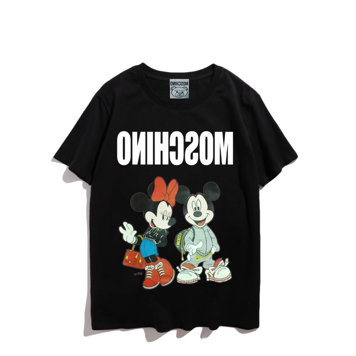 Moschino T-shirt Bear Printed Short-Sleeved T-shirt Couple Wear