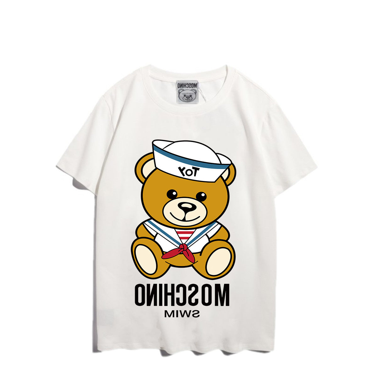 Moschino T-shirt Bear Printed Short-Sleeved T-shirt Couple Wear