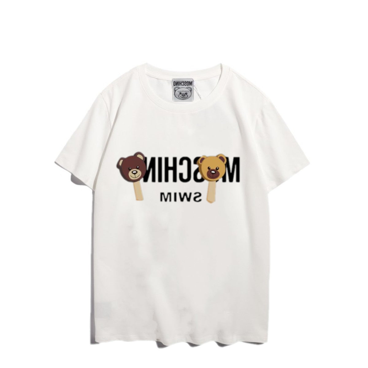 Moschino T-shirt Bear Printed Short-Sleeved T-shirt Couple Wear