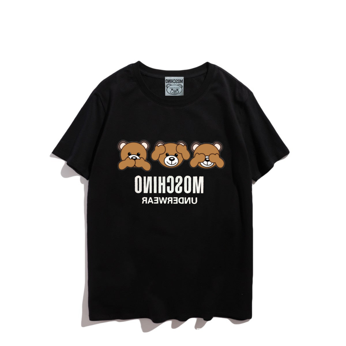 Moschino T-shirt Bear Printed Short-Sleeved T-shirt Couple Wear