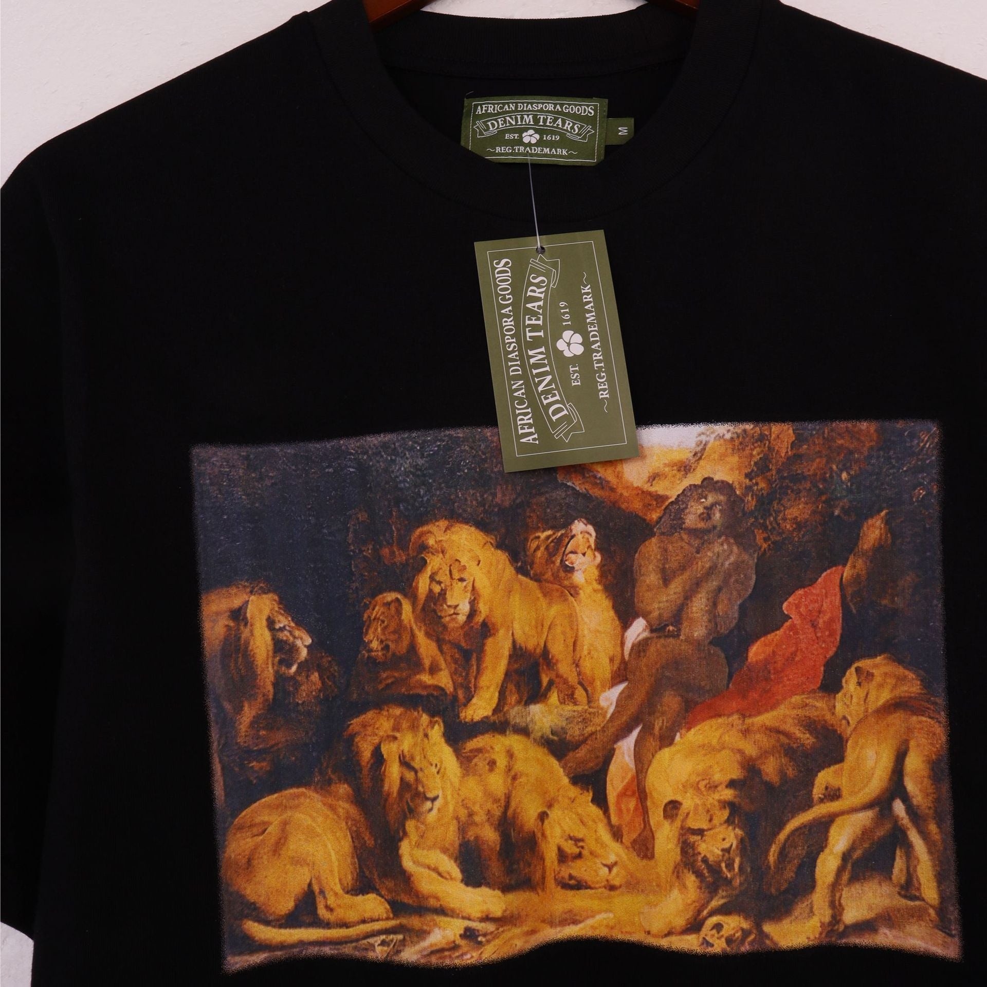 Denim Tears T-shirts Letter Portrait Short Sleeve T-Shirt