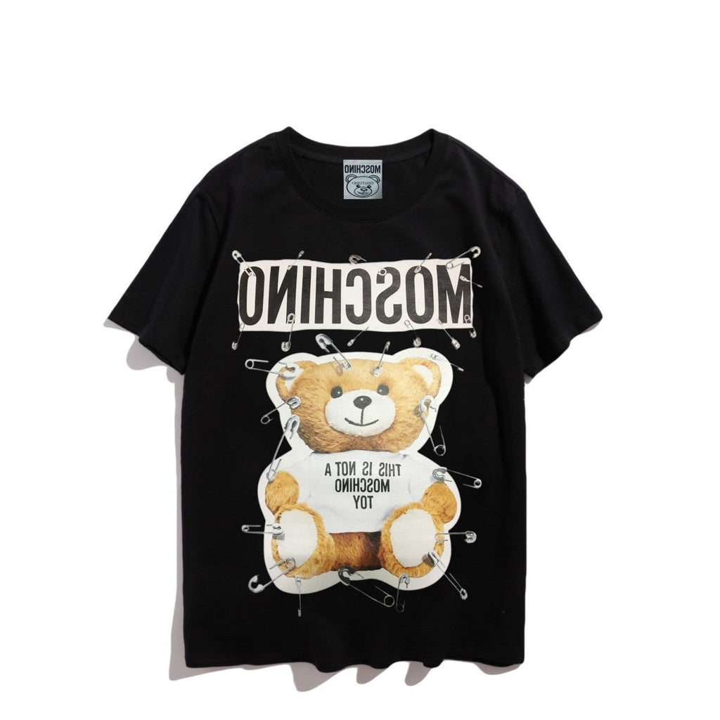 Moschino T-shirt Teddy Bear Pattern Quick-Drying Loose Short Sleeve