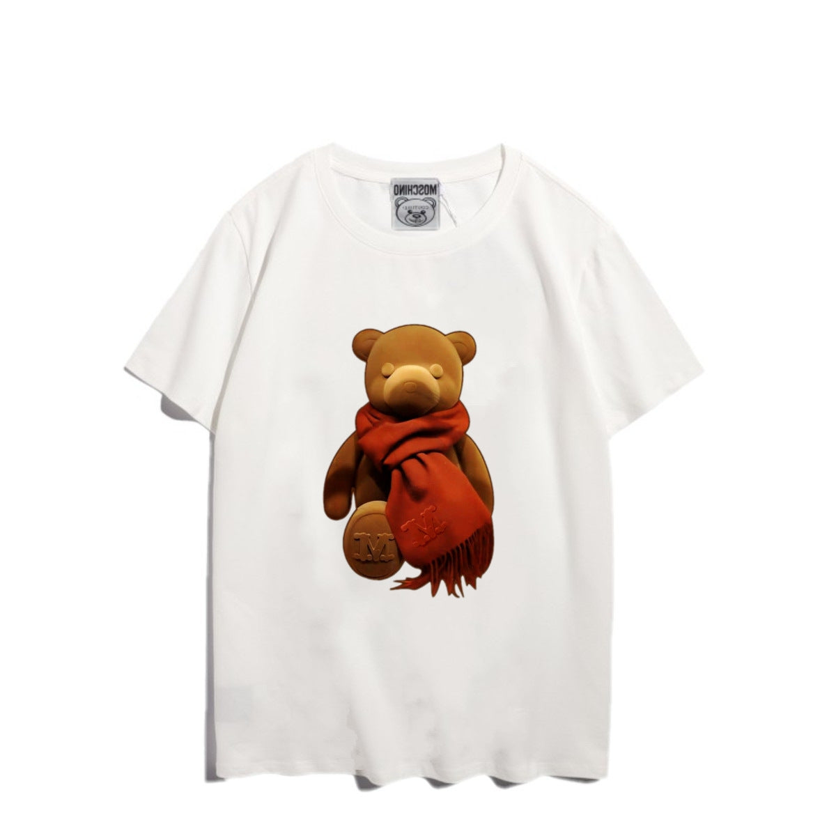 Moschino T-shirt Bear Printed Short-Sleeved T-shirt Couple Wear