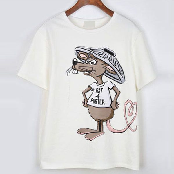 Moschino T-shirt Teddy Bear Mickey Mouse Printed T-shirt Men And Women