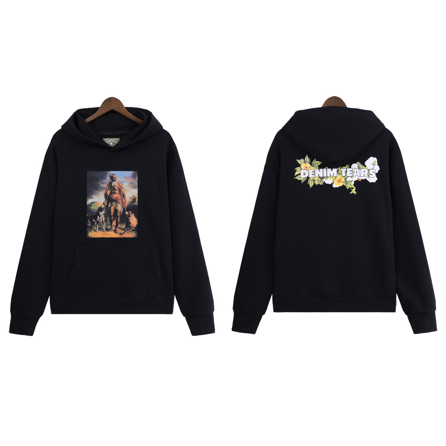 Denim Tears Hoodie oil painting alphabet print hoodie sweater