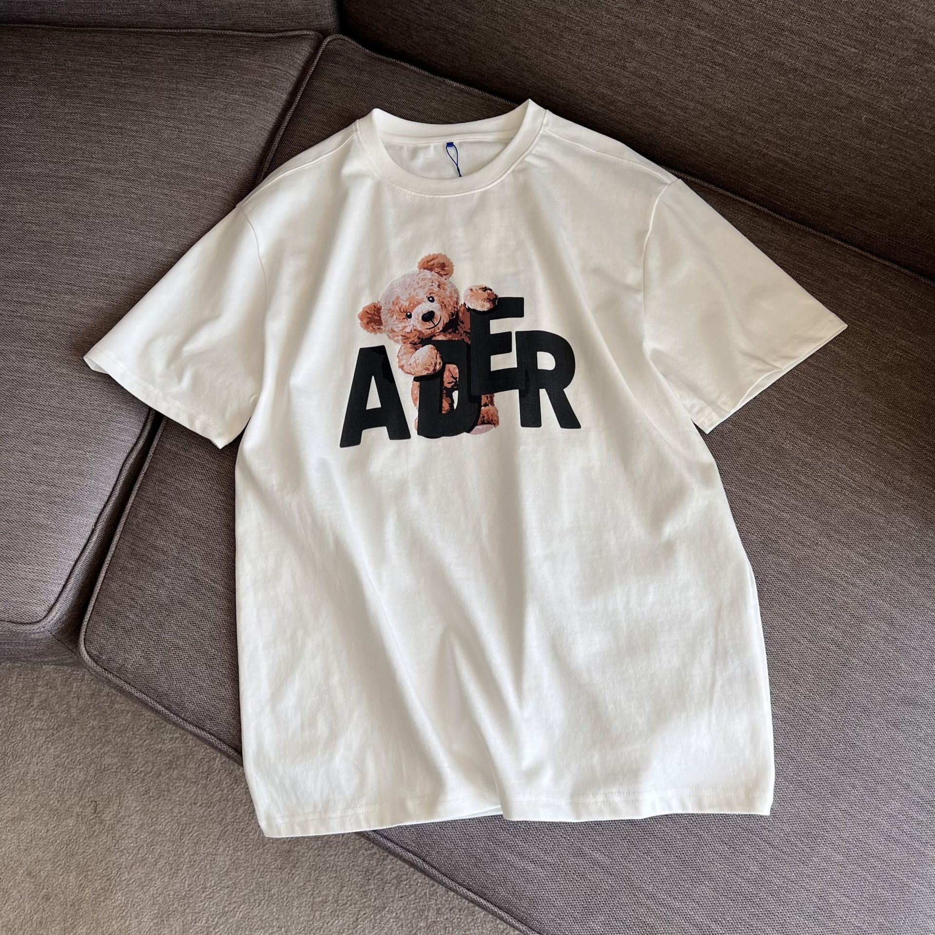 Moschino T-shirt Bear Printed Short Sleeve Round Neck Loose Men And Women