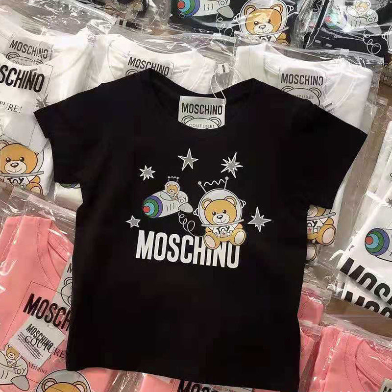 Moschino T-shirt Bear Short-Sleeved T-shirt For Men And Women