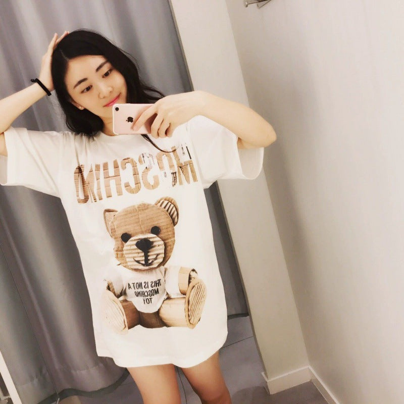 Moschino T-shirt Bear T-shirt Plus Size Couple