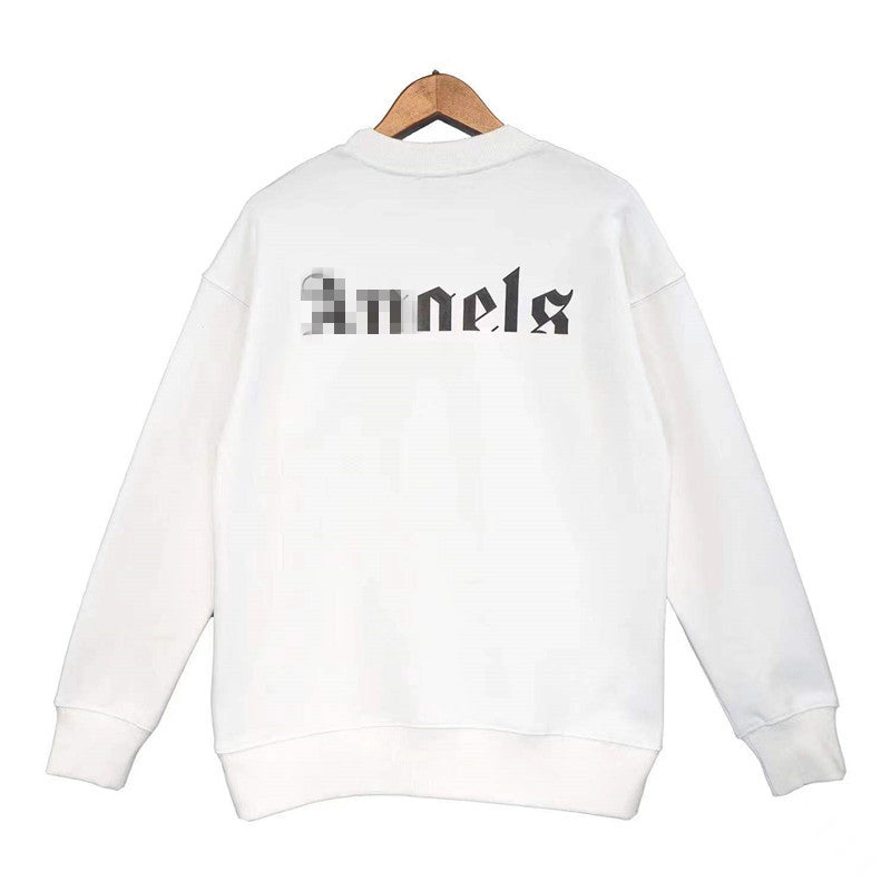 Palm Angle Sweatshirt Palm Angels Embroidered Crew Neck Long-Sleeved Sweater for Men and Women
