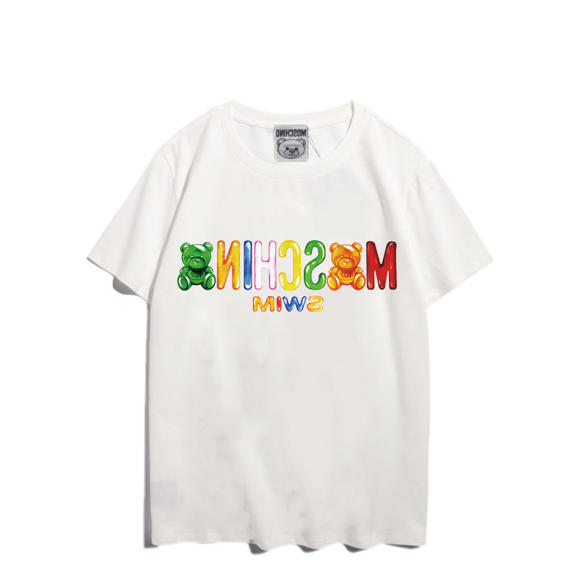 Moschino T-shirt Bear Printed Short-Sleeved T-shirt Couple Wear