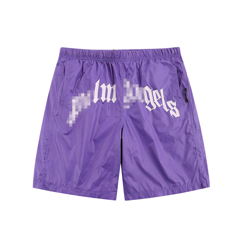 Palm Angle Shorts Palm Angels Letter Logo Casual Shorts Men's and Women's Sports Shorts