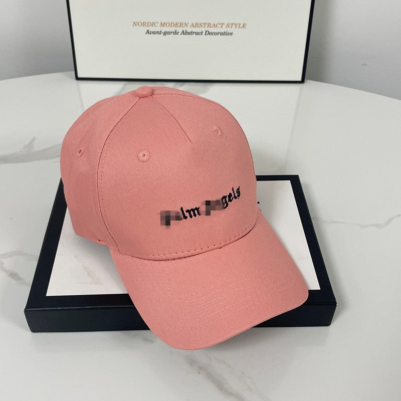 Palm Angels hats flame alphabet palm tree embroidered distressed baseball cap