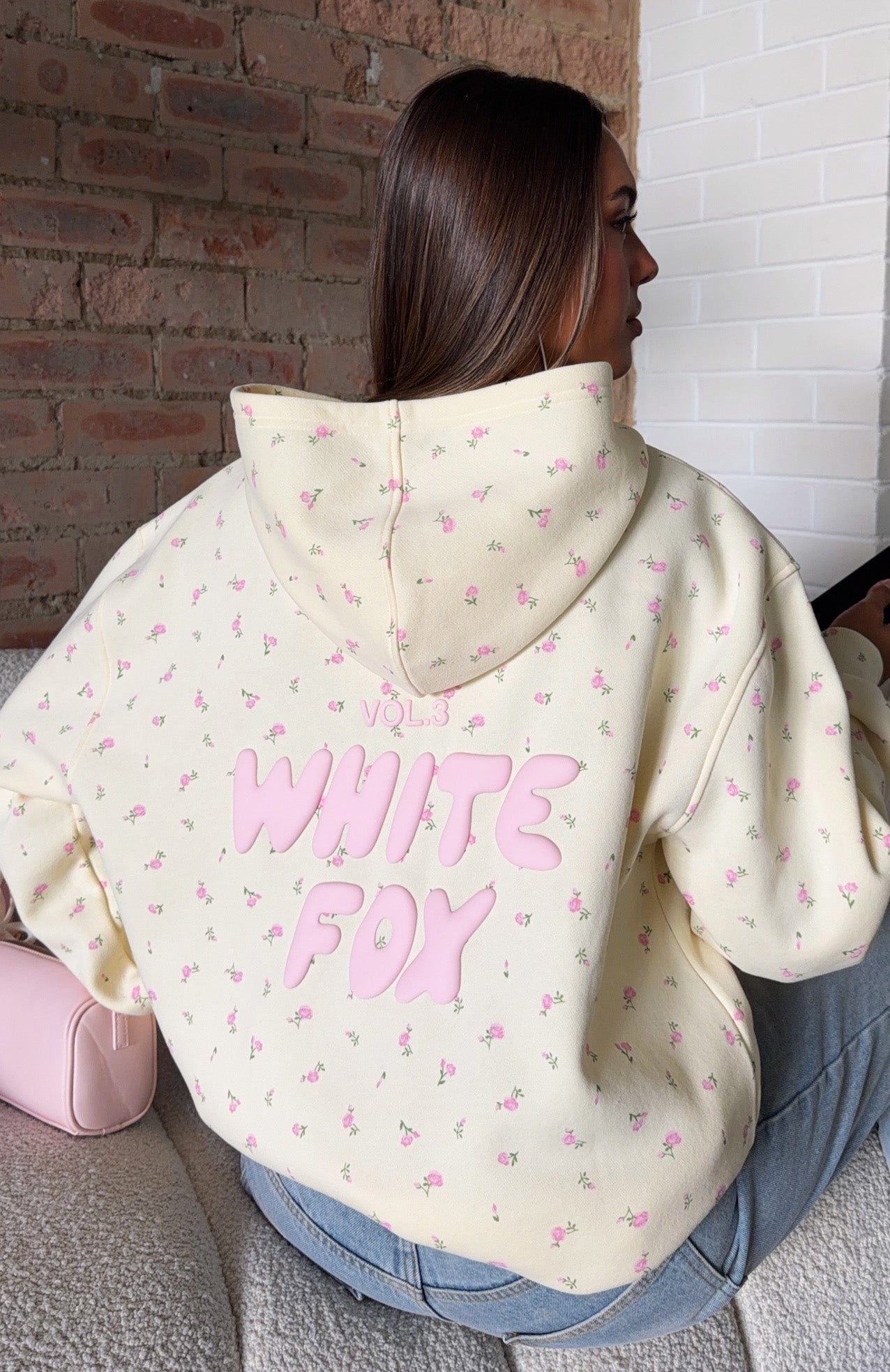 Offstage Printed Oversized Hoodie Lemon Ditsy